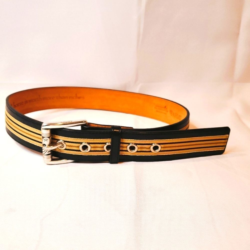 ARIAT Black Fullgrain Leather Belt Size 28/70